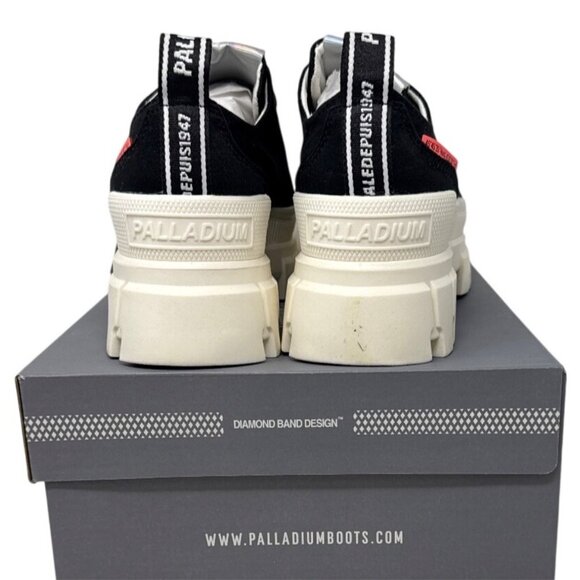 Palladium Revolt Lo Tx Women's Black/White/Marshmallow Chunky Sneakers Size 8 97 - Picture 2 of 6